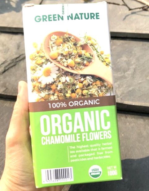 Hoa cúc la mã chamomile hữu cơ 100gr Organic Whole Chamomile Flowers