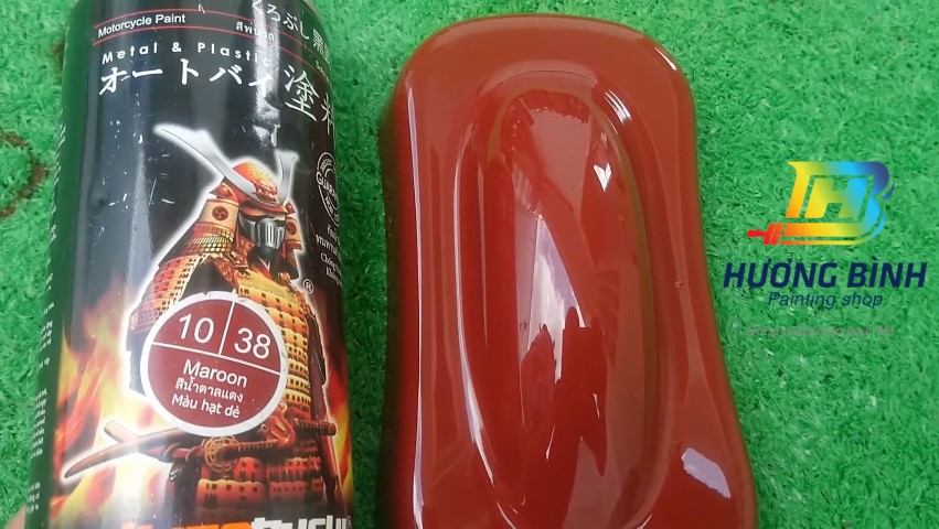 Sơn xịt Samurai màu Hạt Dẻ - 38 (400ml) (có khả năng kháng xăng A92, A95)