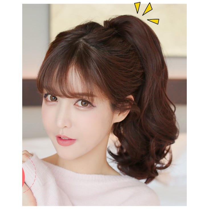 Tóc giả kẹp ngoạm xoăn dài siêu đẹp