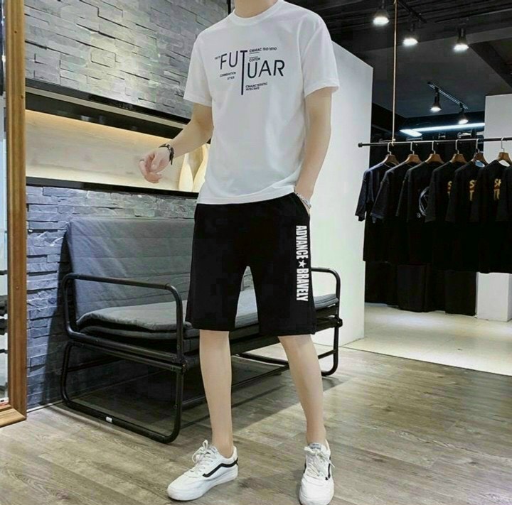 Đồ bộ thể thao nam in chữ . Chất thun lạnh mềm mịn , thoáng mát TP
