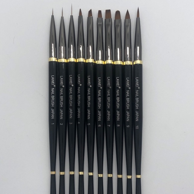 Bút cọ nhật bản lawei nail brush 10 cây