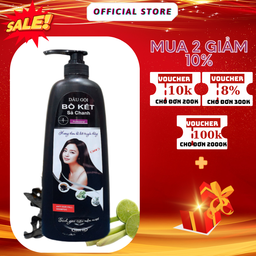 Combo 2 Chai Dầu Gội Bồ Kết Nguyên Chất 950 ML, dầu gội bồ kết, dầu gội dầu hương bồ kết, bồ kết, dầu gội nguyên chất cực thơm