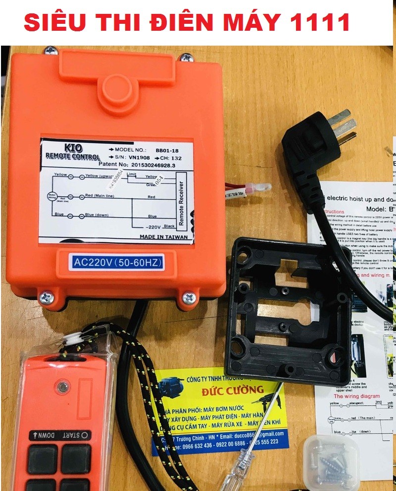 Bộ Điều Khiển Từ Xa Cho Máy Tời - Máy Tời Điện - Máy Tời Treo