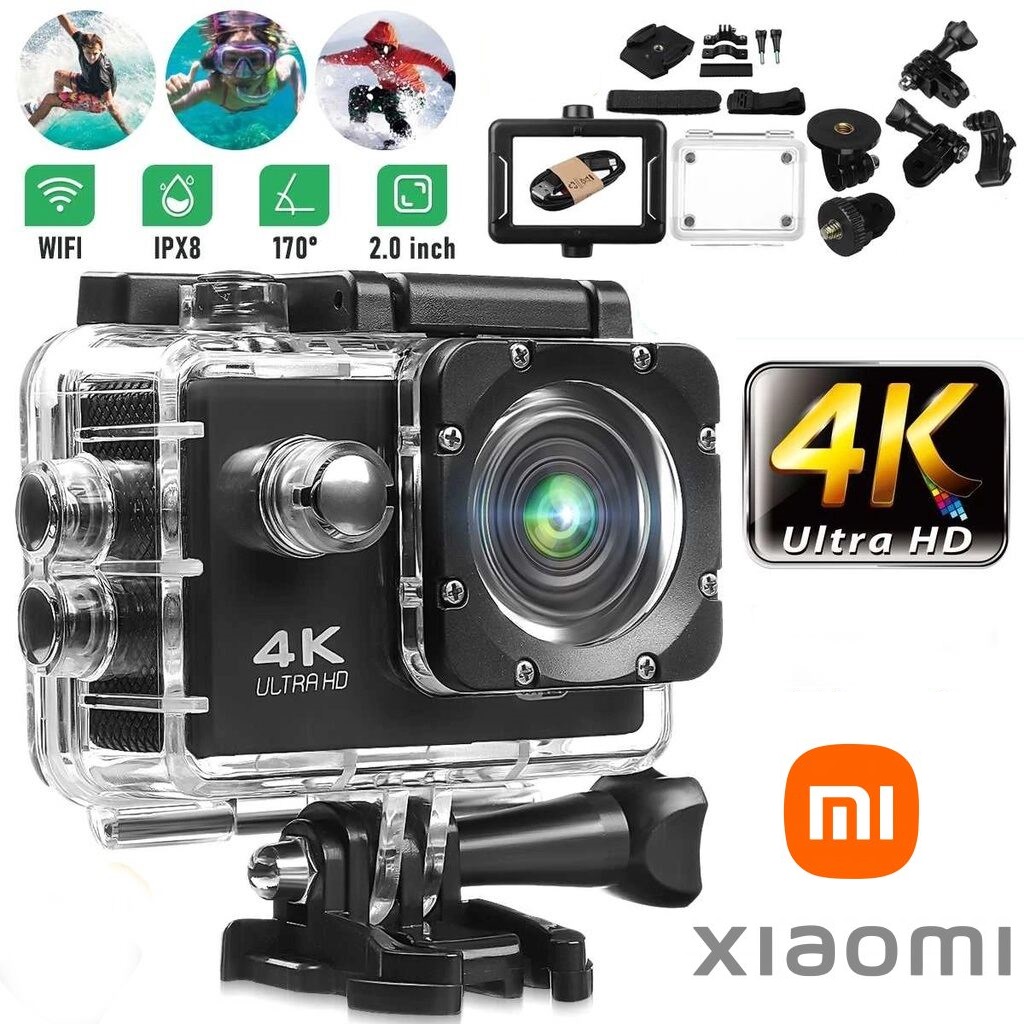 LazMall AND ALL Xiaomi Đặc Biệt Camera Hành Động Máy Ảnh - Máy Quay Phim - Máy Quay Hành Động 4K Wifi A19 Camera Thể Thao & Hành Động - Điều Khiển Từ Xa 30M.Camera Hành Trình Chính Hãng A19 Wifi FullBox- Full 4K Mẫu Mới 2024