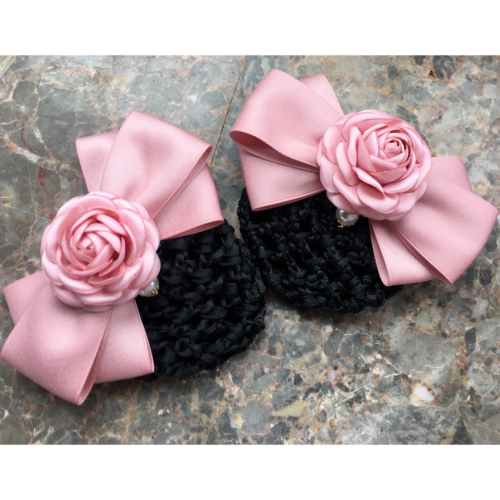 [ẢNH THẬT] Kẹp búi tóc nơ Hoa Hồng ❤️ Búi tóc / Hoa cài Tóc Đẹp/Kẹp đính đá/ Phụ kiện cho nữ/ QUÀ TẶNG KHÁCH HÀNG