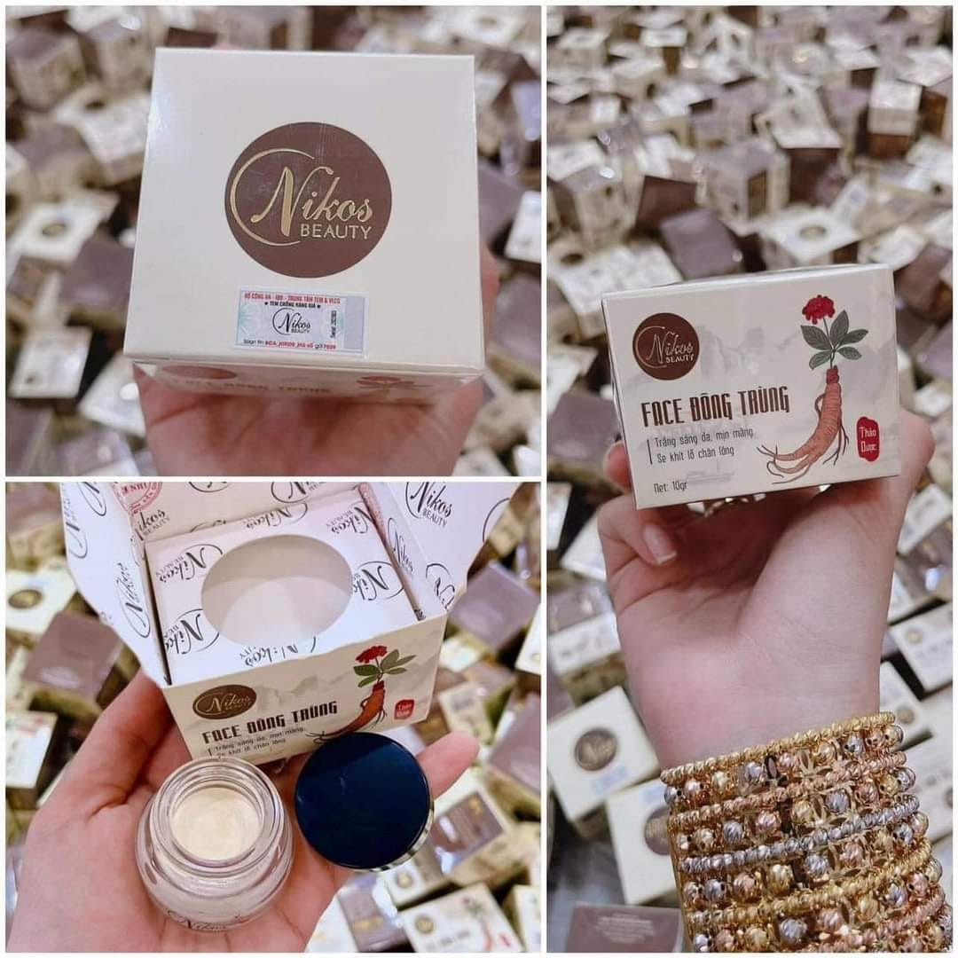 Kem Face Đông Trùng Nicos (10gr) - Kem Face Nicos Thanh Nhi [Chính Hãng 100%]