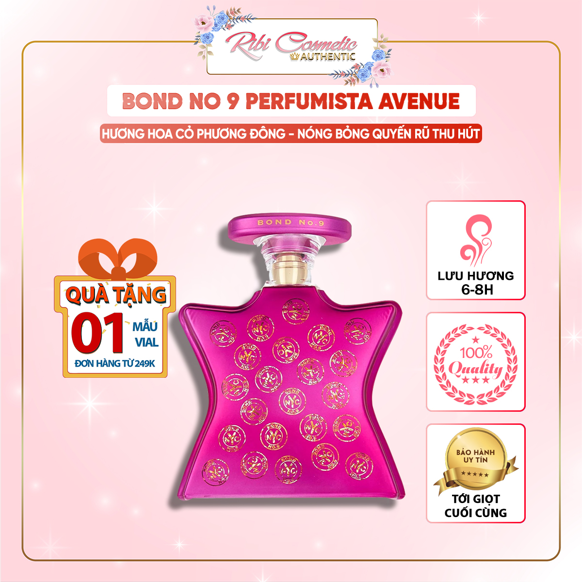 Nước hoa nữ Bond No 9 Perfumista Avenue - Đẳng cấp hương thơm xa xỉ RibiCosmetics