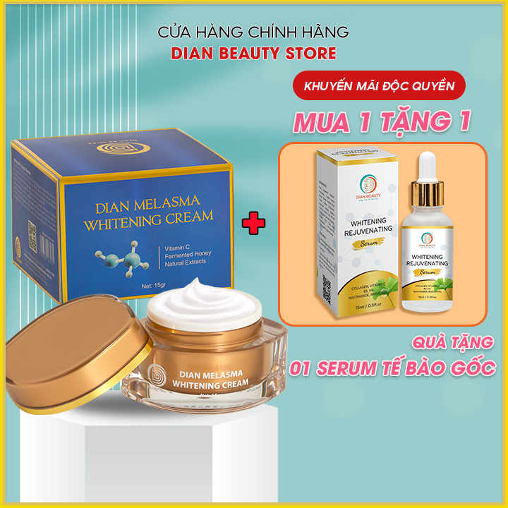 Kem nám dưỡng da nâng tông Dian Beauty, Giảm Nám,Tàn Nhang Cho Da Mặt , Chống Nhăn Dưỡng Ẩm Da Và Trẻ Hóa Da, chống nắng , khuyến mãi  Mua 1 tặng 1 tặng kèm serum Viatmin c dưỡng da bảo vệ da tiết kiệm hơn cho bạn