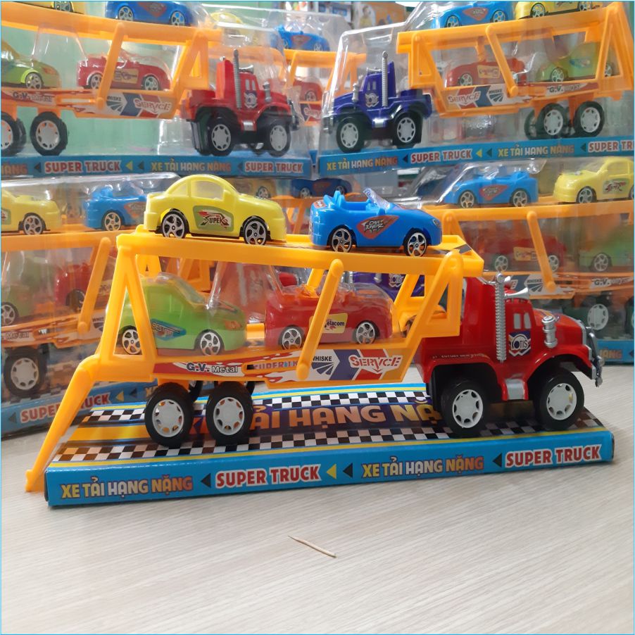 [HCM][XE CHỚN] Xe ô tô tải đồ chơi 4 chiếc cho Bé - Tuổi Thơ Shop