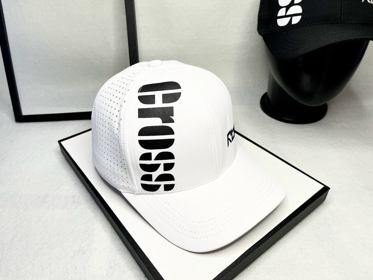 NÓN KẾT DÙ LỖ IN CHỮ CROSS SÀNH ĐIỆU, MŨ LƯỠI TRAI ĐỤC LỖ THỂ THAO