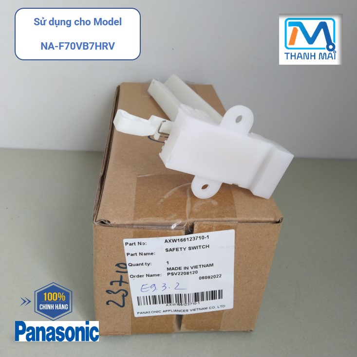 Công tắc an toàn máy giặt panasonic model na-f70vb7hrv