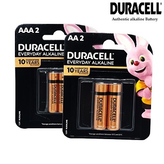 Duracell Alkaline Everyday chính hãng vỉ 2 pin tiểu AAA