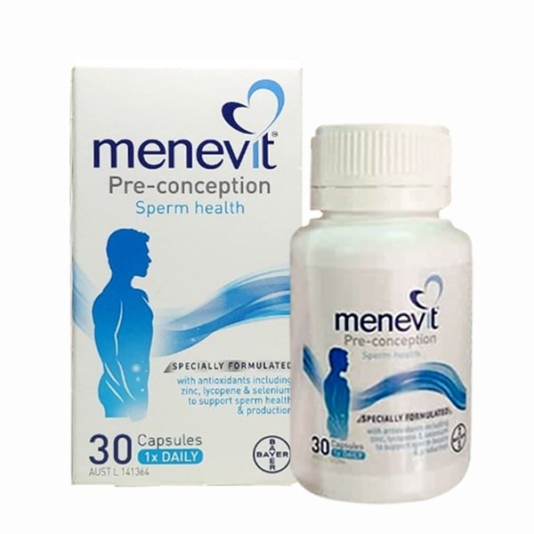 Viên uống MENEVIT- Viamin cho nam giới 30 90 viên của Úc, tăng chất lượng