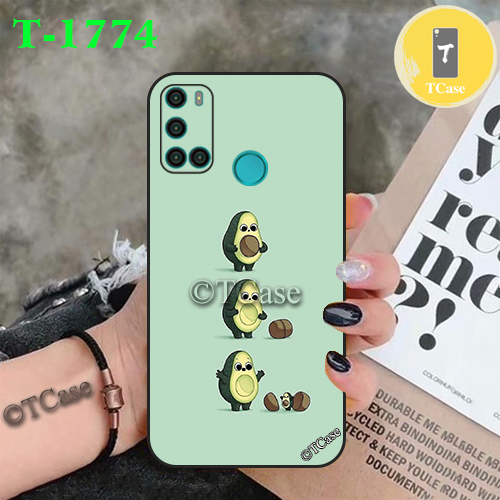 Ốp lưng Vsmart Joy 4 dẻo đen in hình Trái Bơ CUTE