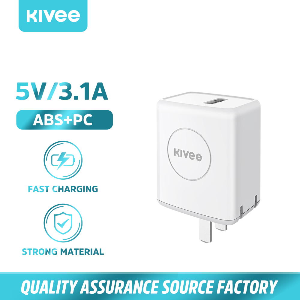 Củ sạc nhanh QC 3.0 chân gập mới 180 độ - Cốc sạc nhanh quick charge 3.0 cho iphone ipad samsung oppo xiaomi...vv（AT18Q）KIVEE