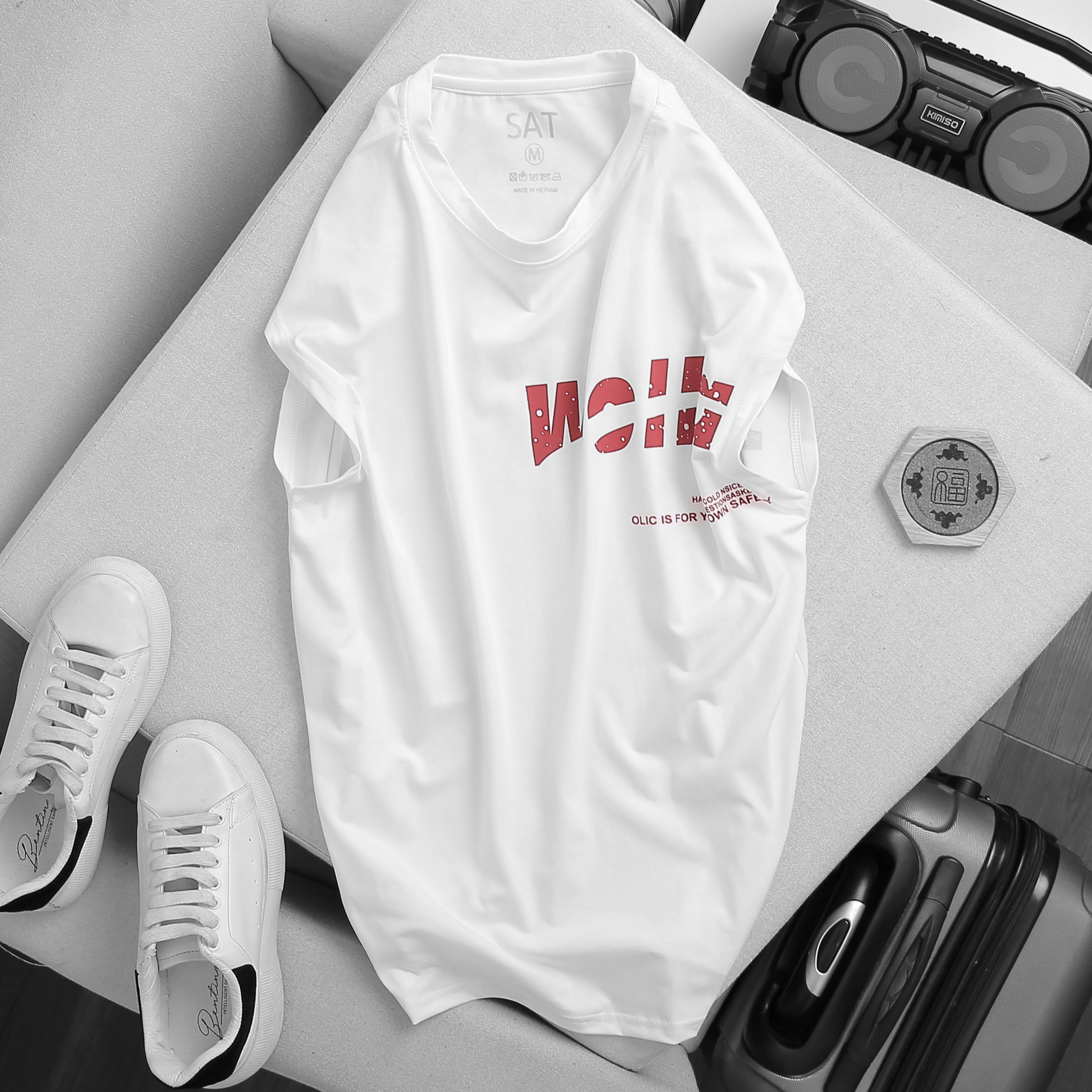[HCM]Áo Tank Top Đỏ Wolla Gee Cao Cấp - SAT