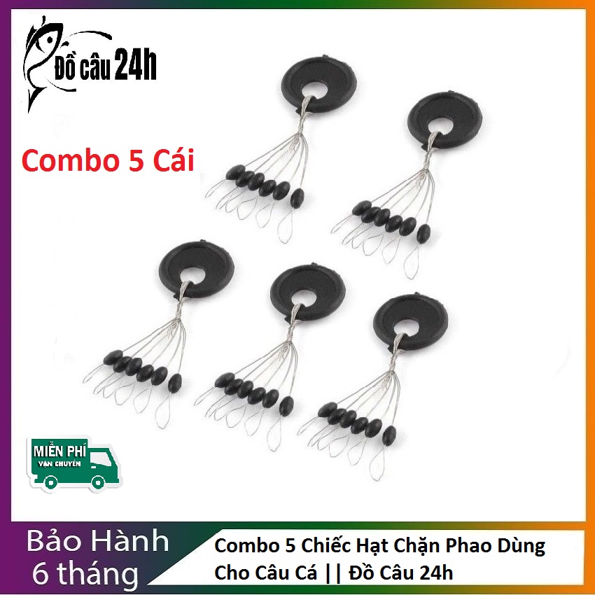 Combo 5 Gói Hạt Chặn Phao Có 6 Hạt Dùng Cho Câu Cá, Đồ Câu 24h