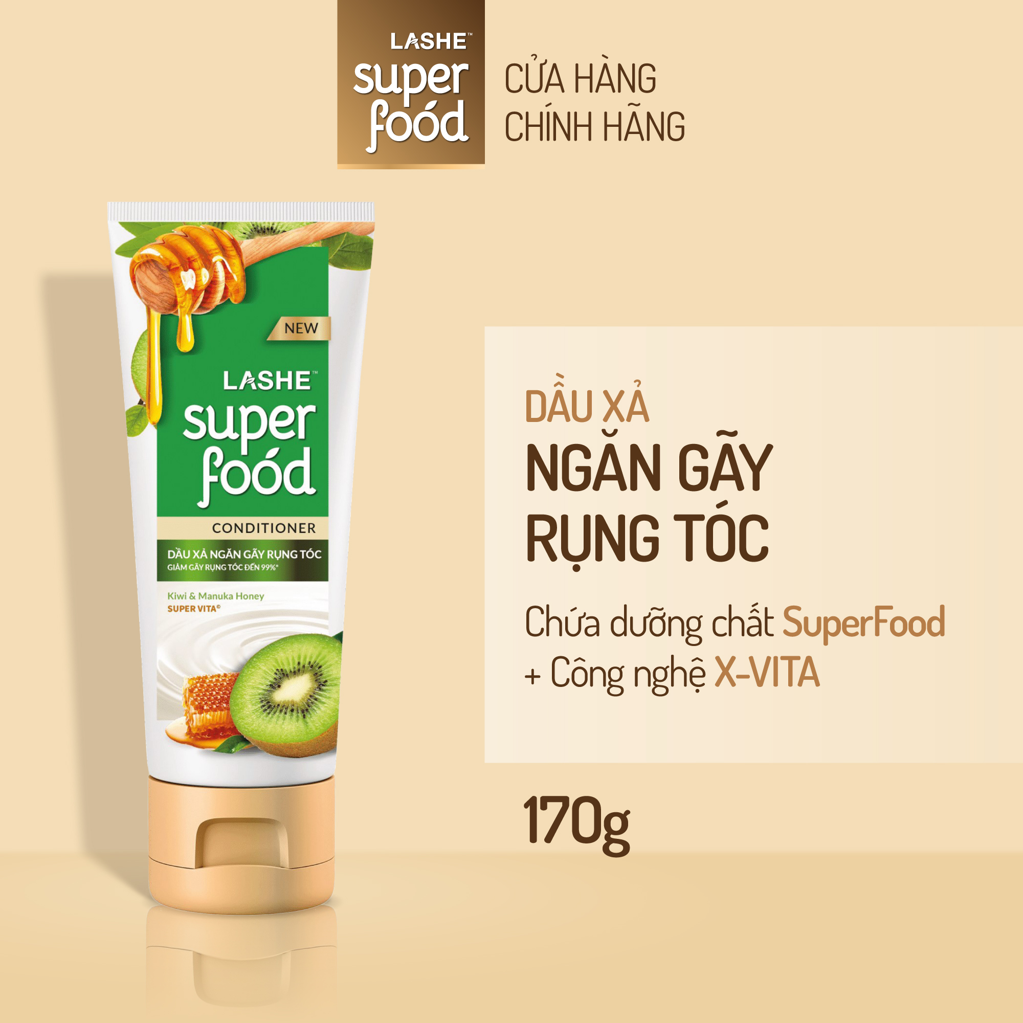 Dầu xả lashe superfood ngăn gãy rụng tóc 150g