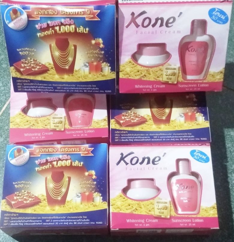 6 hộp kem Kone thái lan Mẫu mới dưỡng trẳng giảm thâm nám