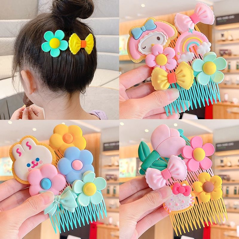 Xược tóc cho bé, kẹp tóc charm to nhiều màu dễ thương