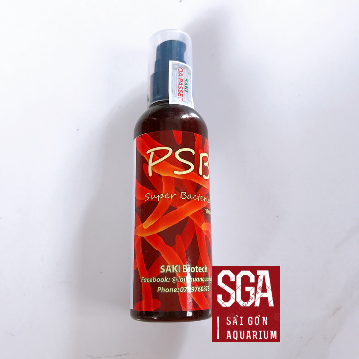 Vi khuẩn quang hợp psb chai xịt 100ml màu đỏ cho hồ cá cảnh, hồ thủy sinh