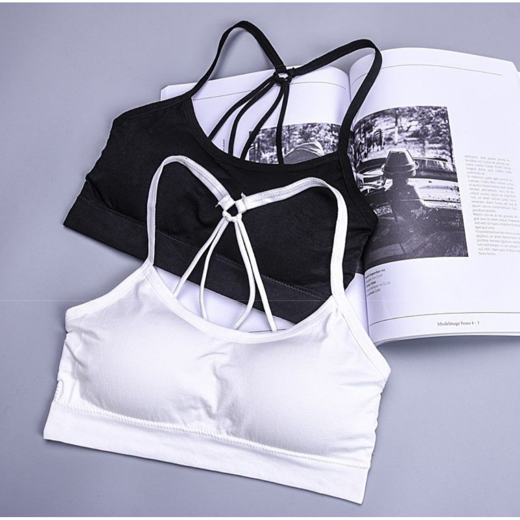 Áo lót thể thao trơn dây nhỏ A01 - Mincloset