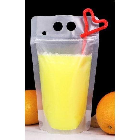Combo 100 túi Zip đựng nước trà sữa, nước ép, trà chanh, cafe mang về cho các quán kinh doanh đồ uống.
