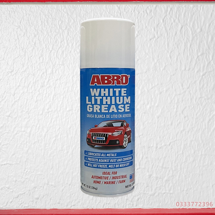 Chai xịt mỡ bò nước bôi trơn chống rỉ bảo dưỡng đa năng Abro Lithium Grease