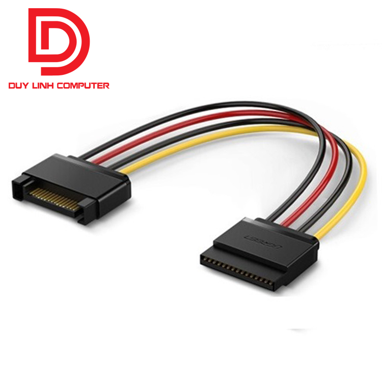Cáp nguồn sata 15pin nối dài ugreen 50718 dài 20cm chính hãng