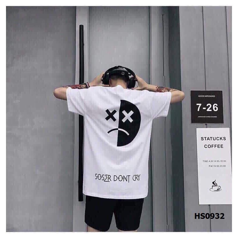Áo phông cộc tay mặt mếu chu2312