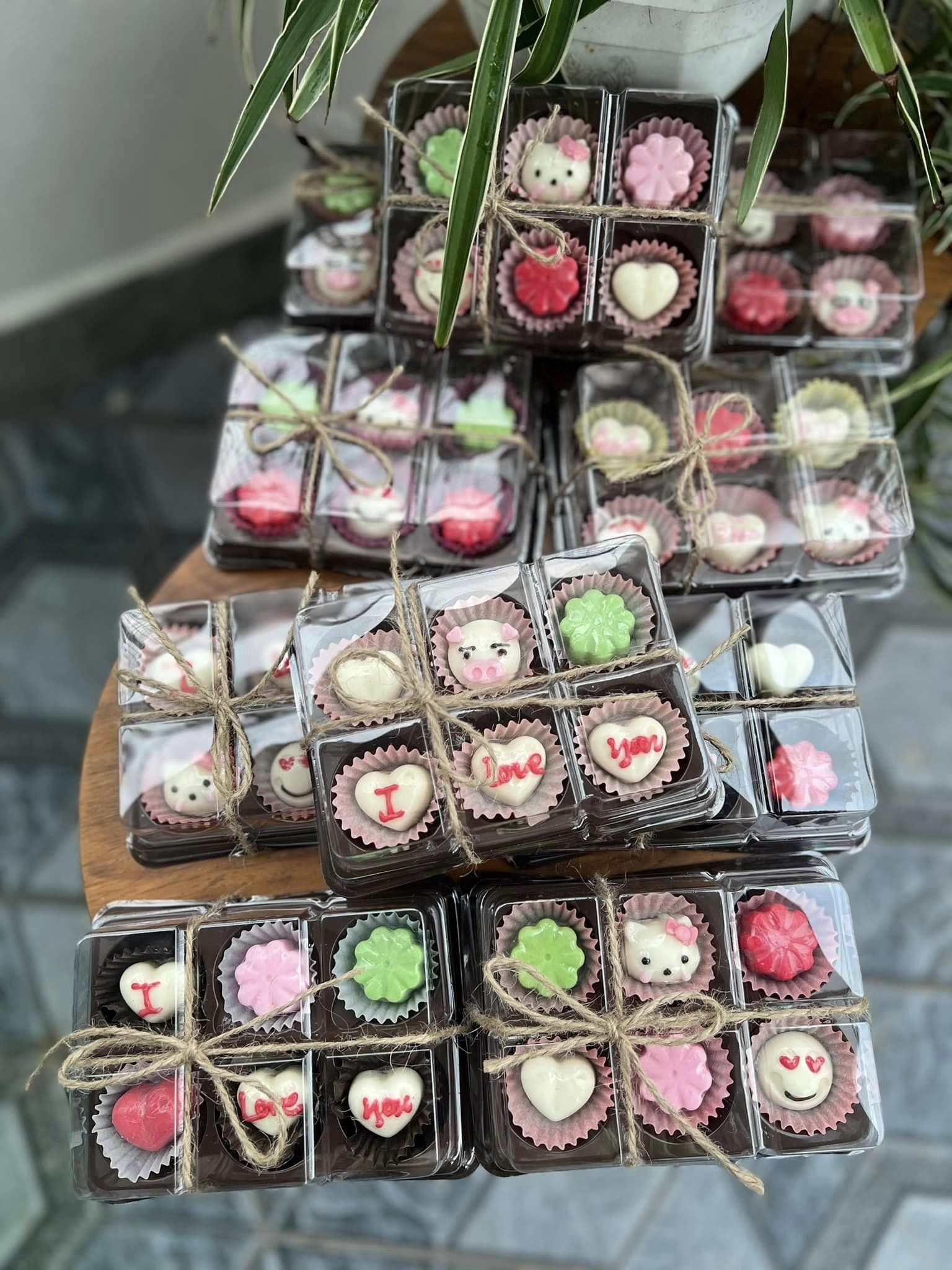 Socola valentine handmade đáng yêu dành tặng người thương