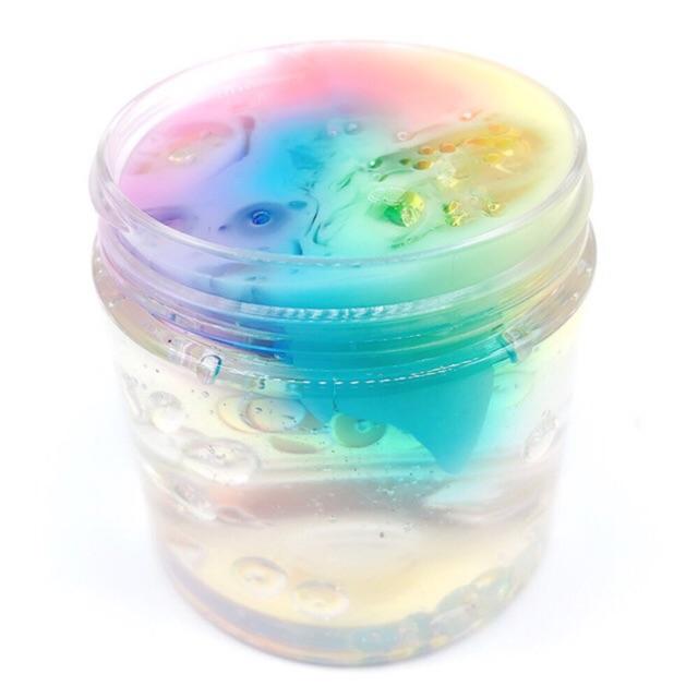Rainbow In Water 🌈 Slime Trong - Cầu Vồng Dưới Nước Slime - Đồ chơi Slime handmade sáng tạo an toàn cho bé - Chất nhờn ma quái cầu vồng