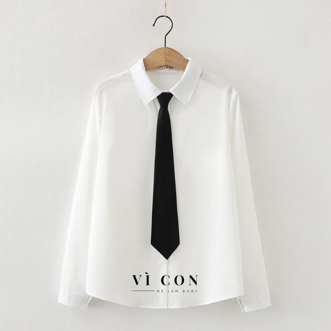 Cà vạt nam màu đen thắt sẵn VICON Cà vạt học sinh Cà vạt màu đen nam nữ