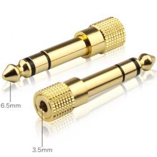 Đầu chuyển 3.5 ra 6.5 mạ vàng