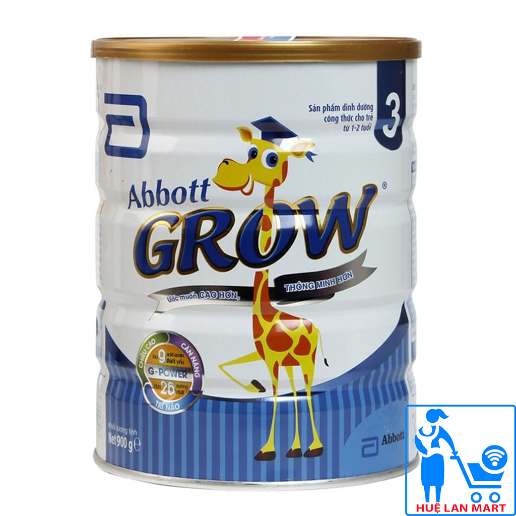 Sữa Bột Abbott Grow - 3 Hộp 900g Ước muốn Cao hơn, Thông Minh hơn