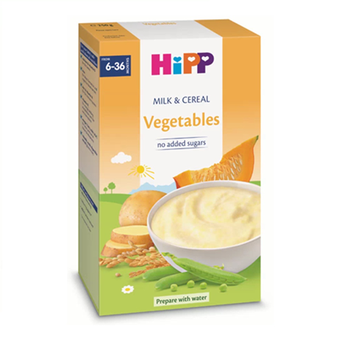Hipp-- bột ngũ cốc rau củ tổng hợp 6-36m 250g