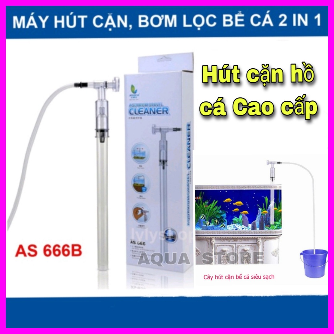 Dụng cụ thay nước hút cặn hồ Cá cảnh AS666B