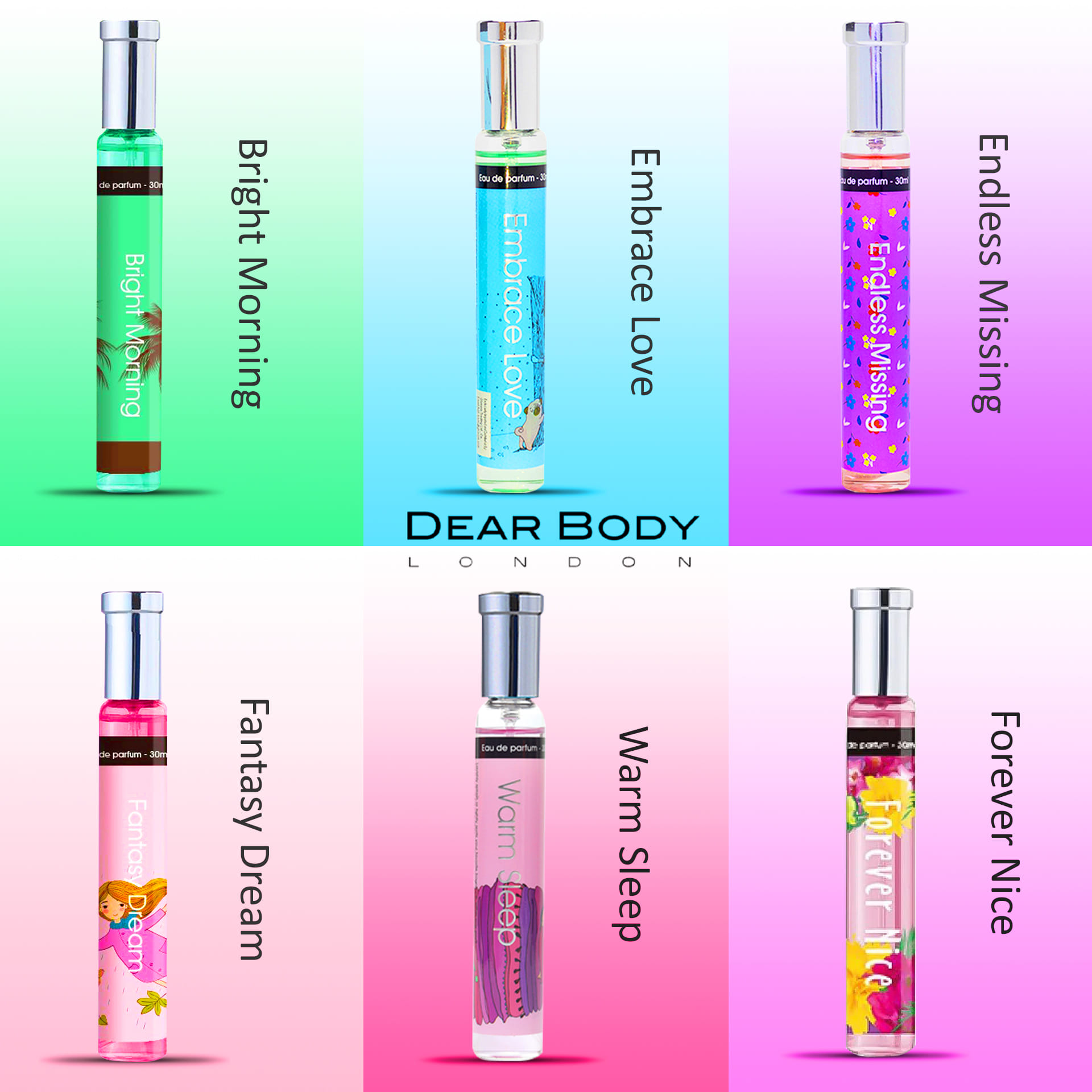 Nước hoa mini 30ml dear body nhiều mùi hương