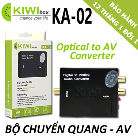 Bộ chuyển đổi optical audio - av kiwi k02