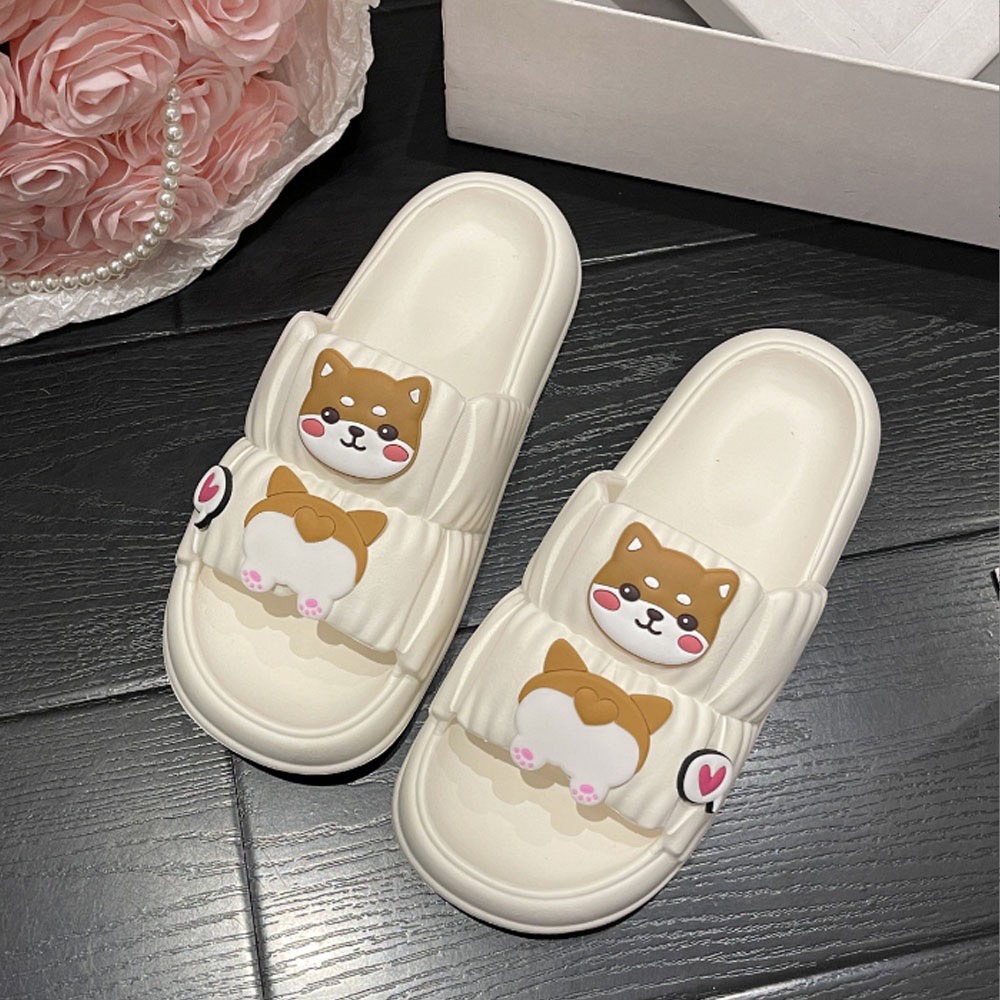 Dép quai ngang nữ Chao Hình Chó Mochi cute cực nổi bật cá tính