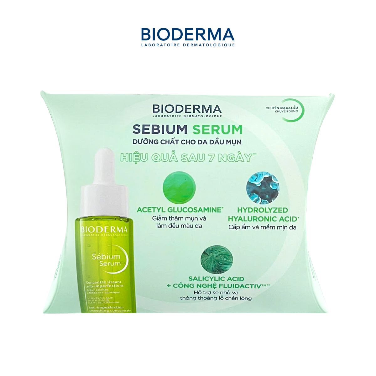 [QUÀ TẶNG KHÔNG BÁN] Bộ sản phẩm trải nghiệm Bioderma Sebium Serum cải thiện toàn diện da dầu mụn