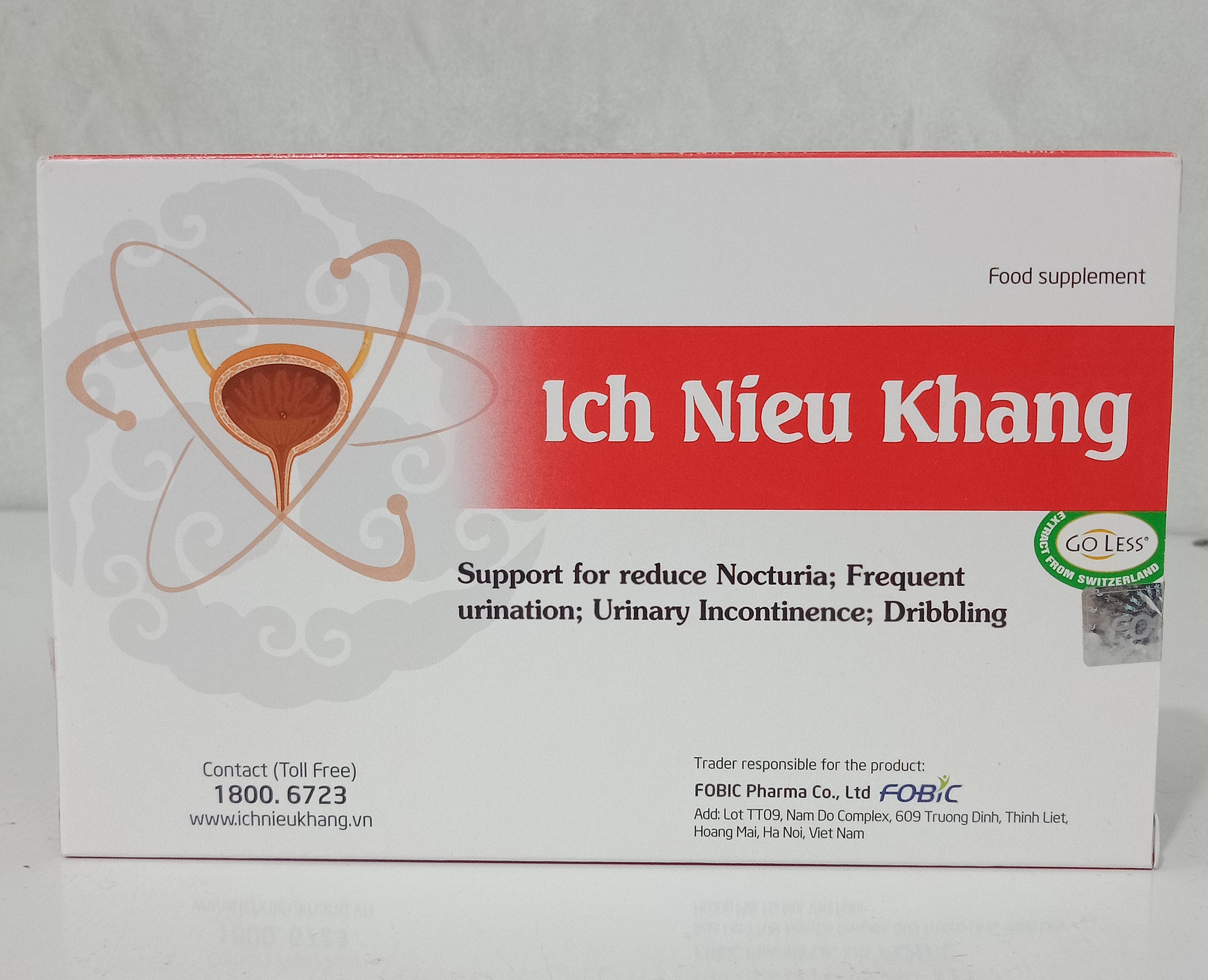 Thực phẩm bảo vệ sưc khỏe Ích Niệu Khang hỗ trợ giảm tiểu đêm.tiểu nhiều lần, tiểu són, không tự chủ ( hộp 20 viên/ hộp)