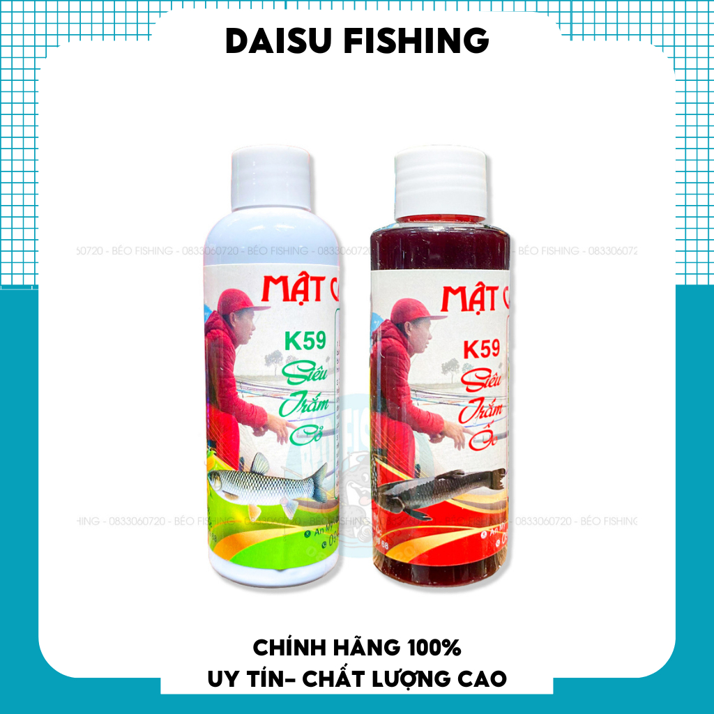 K59 siêu trắm cỏ, hương liệu câu cá chuyên trắm cỏ, trắm trắng siêu nhạy