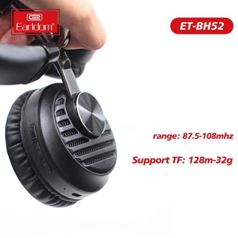 Tai Nghe Chụp Bluetooth Earldom BH52 - Hàng chính hãng bảo hành 12 tháng 1 đổi 1