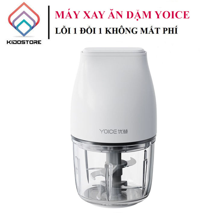 Máy xay ăn dặm cho bé YOICE 300ML, , Máy xay thực phẩm đa năng với tầng dao hình chữ S được sắp xếp so le giúp xa nhuyễn thực phẩm, khóa an toàn bảo vệ mẹ, dễ dàng sử dụng nhanh chóng Y-JR63