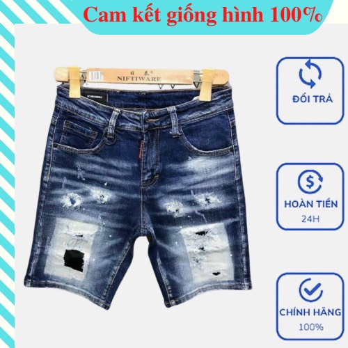 Quần bò ngố nam , quần jean đùi nam, quần short bò
