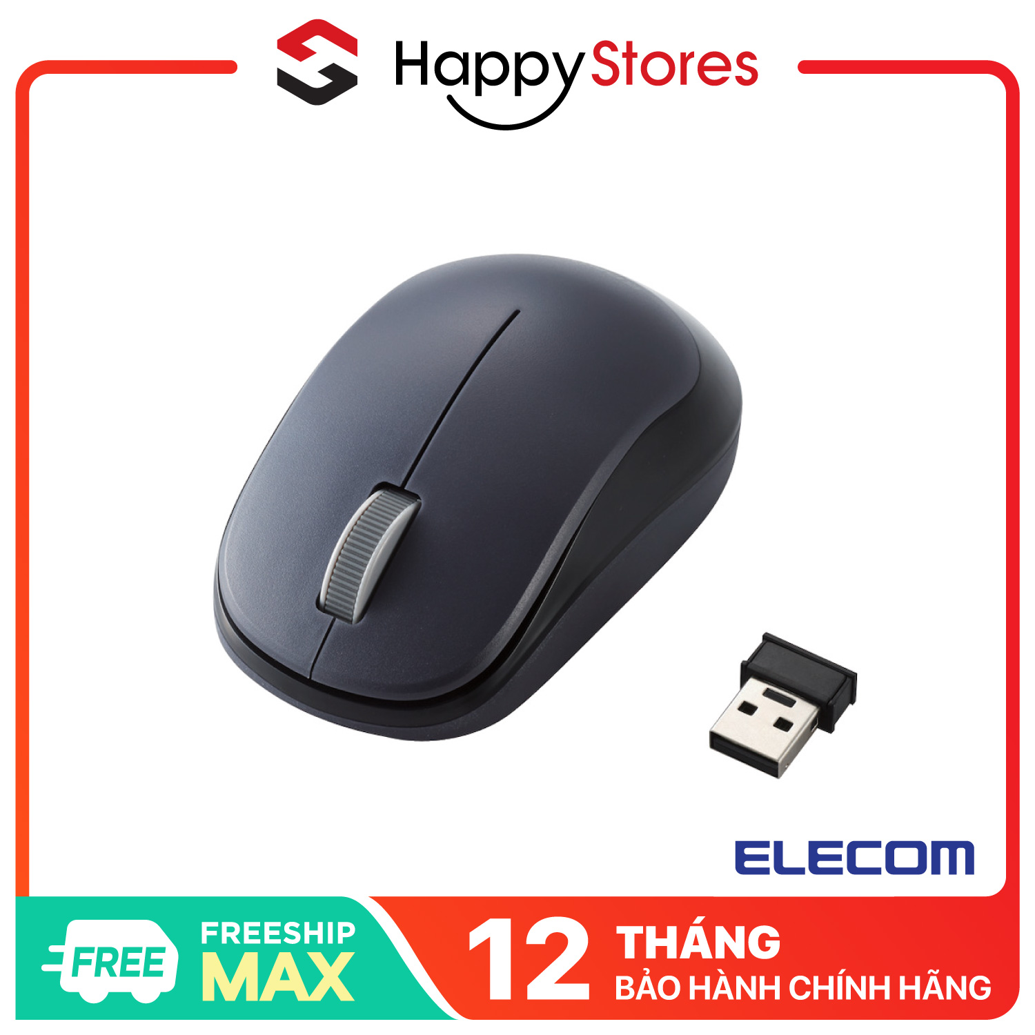 Chuột Không Dây BlueLED ELECOM M-DY12DB Chính Hãng