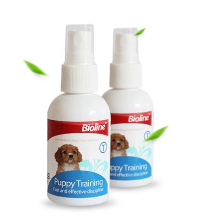 Chai xịt huấn luyện chó đi vệ sinh đúng chỗ bioline puppy training 50ml