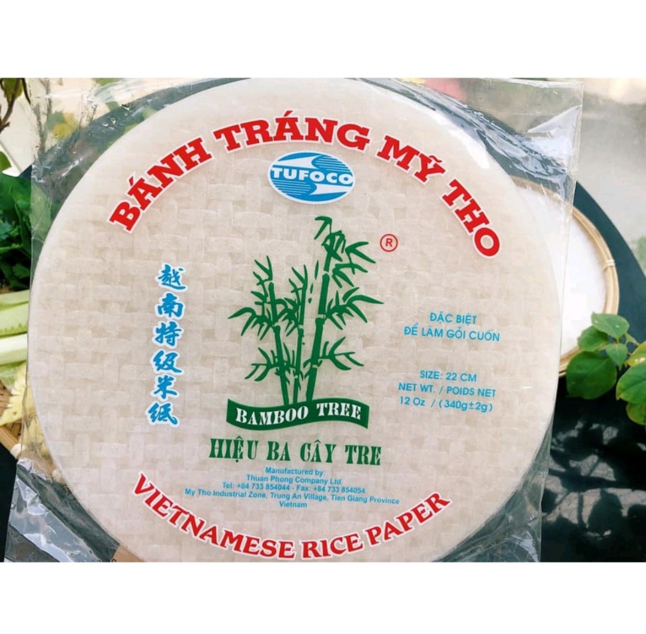 Hcm combo 10 bịch bánh tráng cuốn gỏi cuốn mỹ tho hiệu ba cây tre hàng xuất khẩu