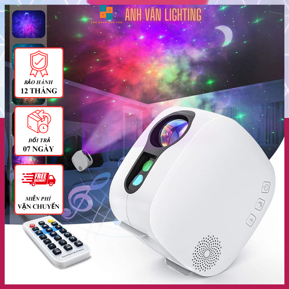 Đèn laser ngân hà v2| đèn nền thiên hà galaxy chiếu bầu trời sao dùng cho phòng ngủ phòng bay
